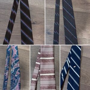 Lot Of 5 Men’s Ties, Surrey, Esquire, Buckingham, Private Club